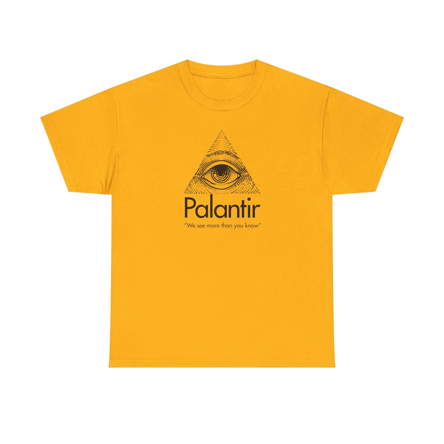 Palantir Eye Pyramid T‑Shirt — "We see more than you know" Graphic Tee