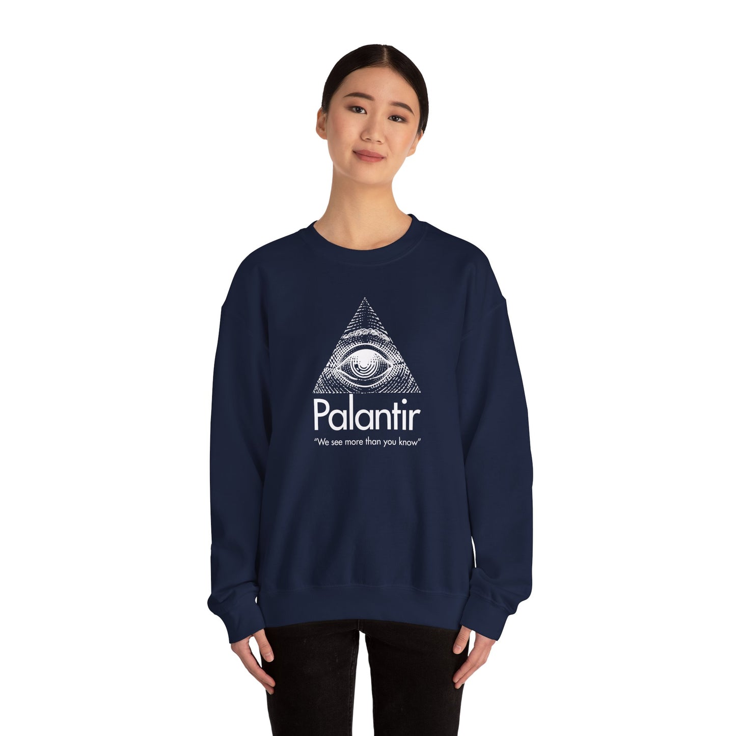 Palantir Illuminated Eye Crewneck - (“We see more than you know”)