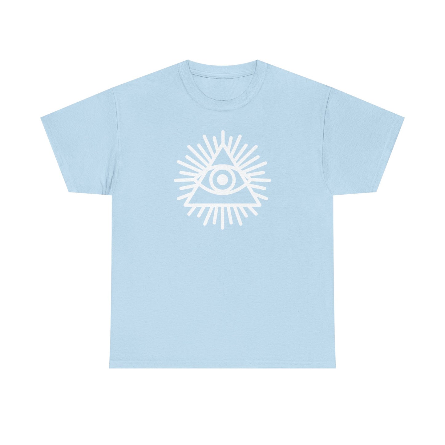 All-Seeing Eye Illuminati Tee - Mystical Triangle Graphic T-Shirt
