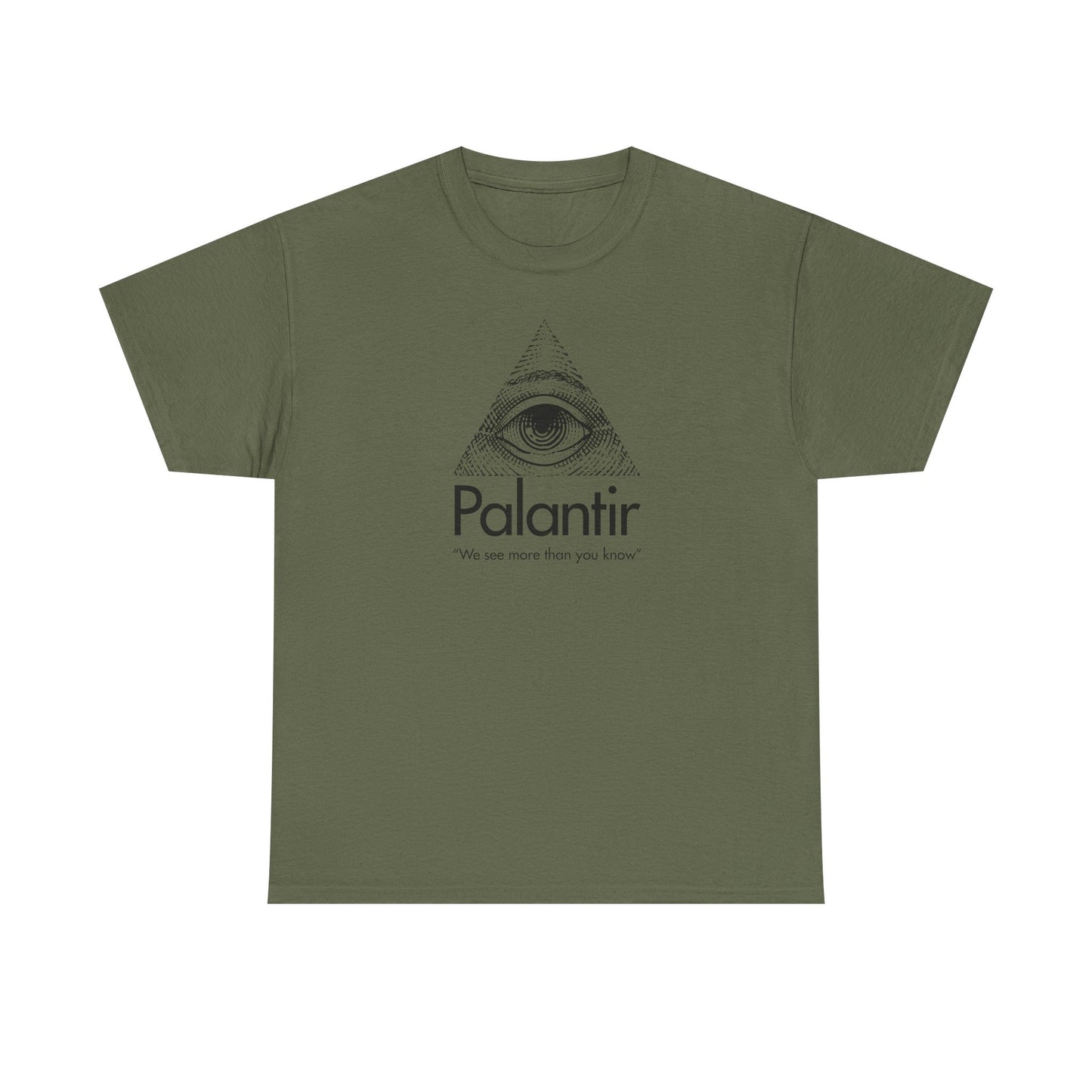Palantir Eye Pyramid T‑Shirt — "We see more than you know" Graphic Tee