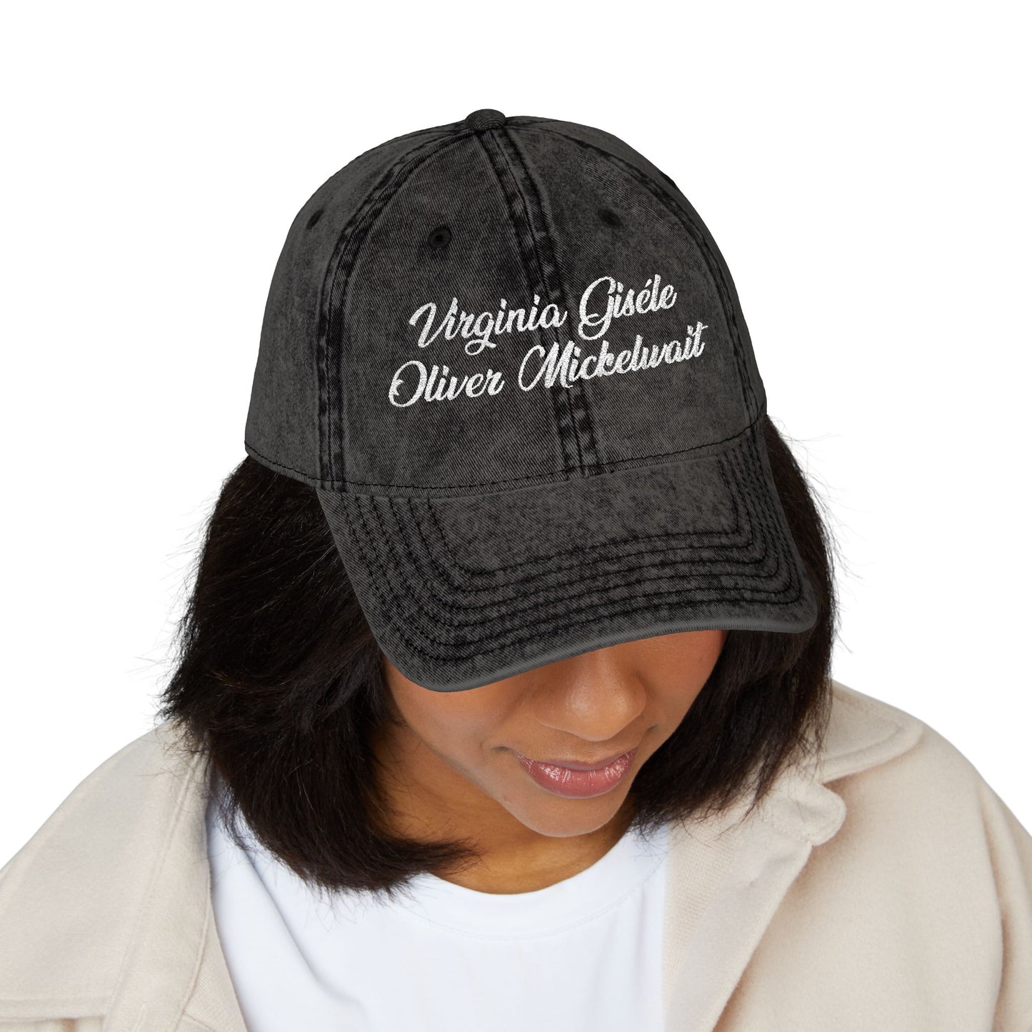 Vintage Embroidered Cap — 'Virginia Classic Oliver Chevrolet' Distressed Hat