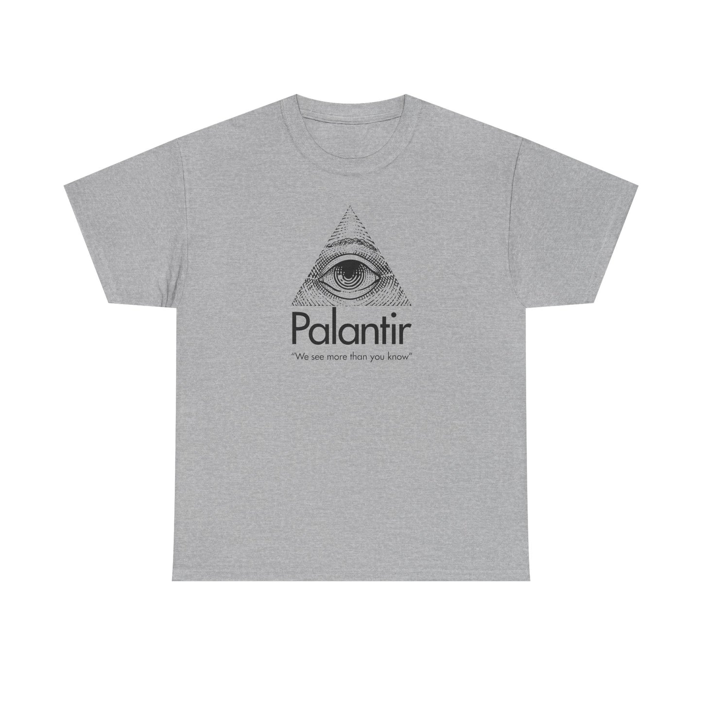 Palantir Eye Pyramid T‑Shirt — "We see more than you know" Graphic Tee