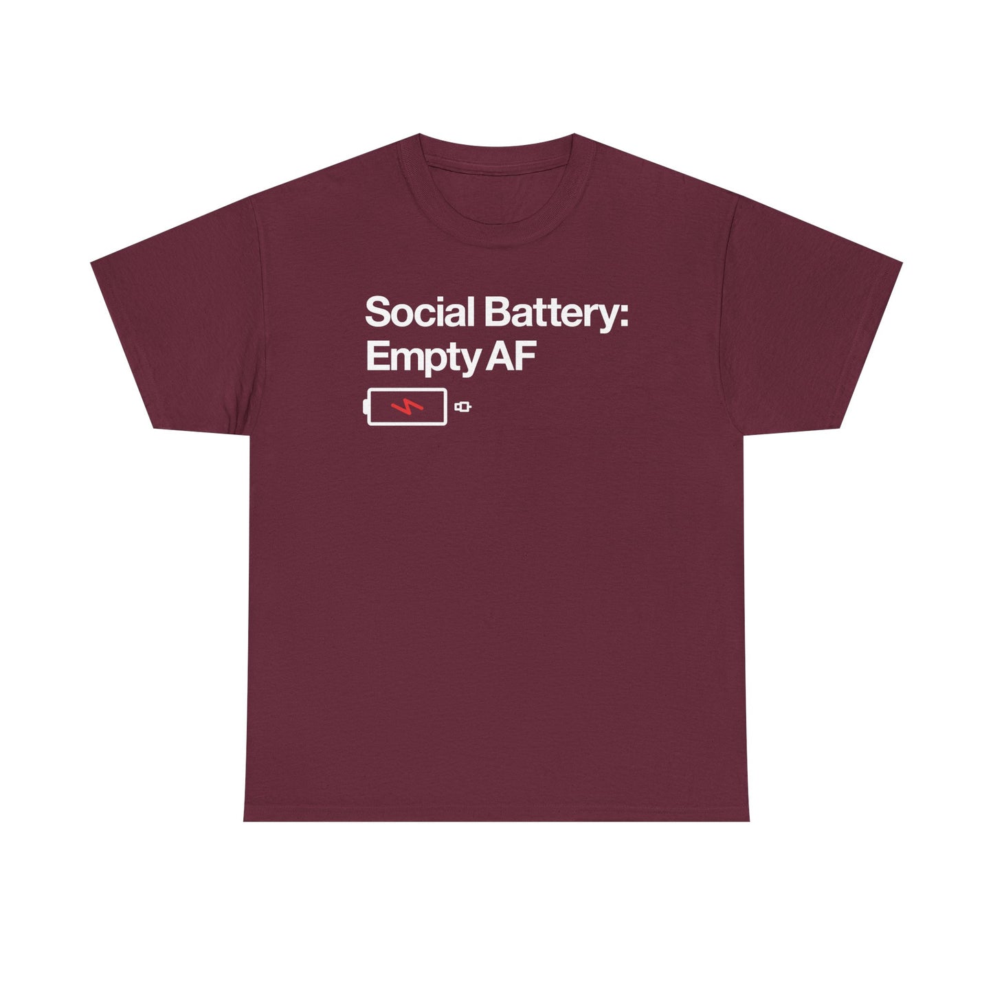 Social Battery - Neurodivergent Graphic T Shirt