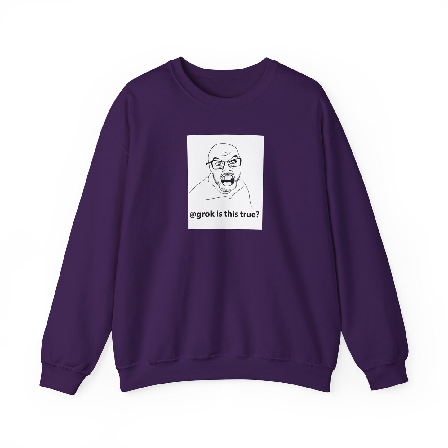 AI Meme Sweatshirt, Grok Meme Sweater, Tech Humor Sweatshirt, Internet Reaction Meme, Funny AI Crewneck, Programmer Meme Sweatshirt