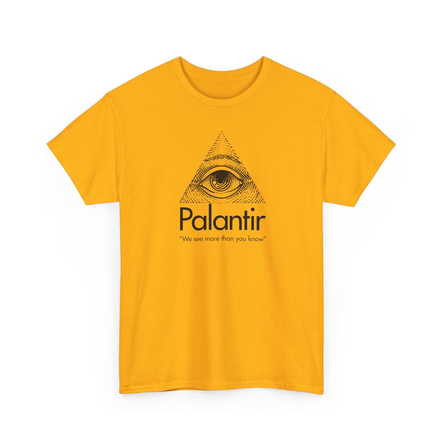 Palantir Eye Pyramid T‑Shirt — "We see more than you know" Graphic Tee