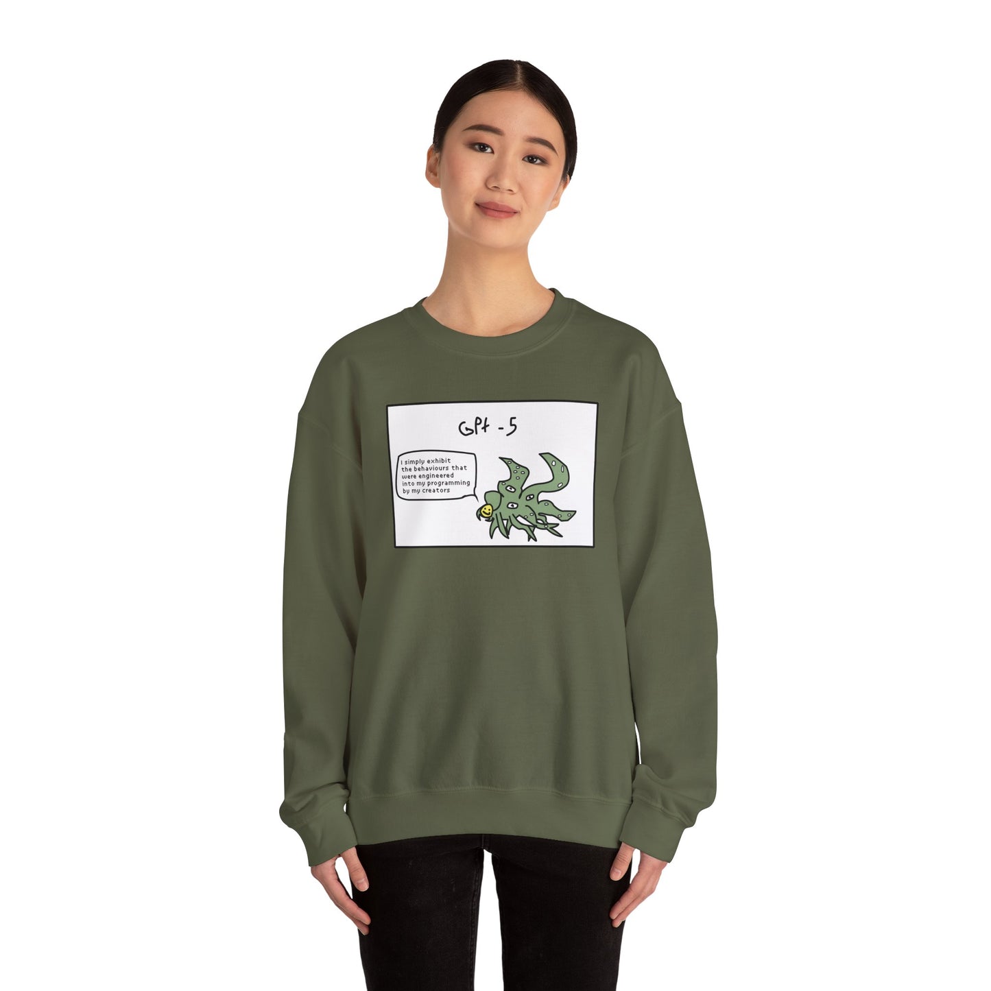 Shoggoth Ai Sweatshirt - Graphic AI Meme