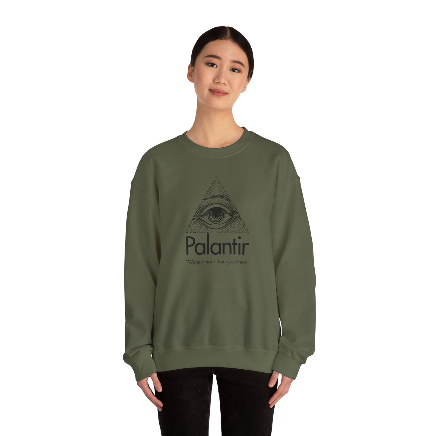 Palantir Illuminated Eye Crewneck - (“We see more than you know”)