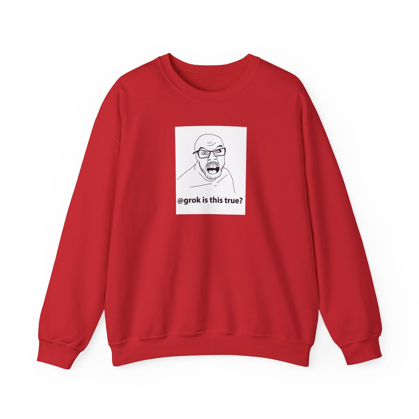AI Meme Sweatshirt, Grok Meme Sweater, Tech Humor Sweatshirt, Internet Reaction Meme, Funny AI Crewneck, Programmer Meme Sweatshirt