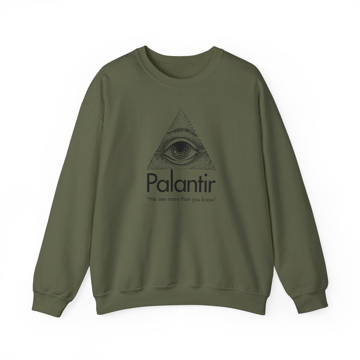 Palantir Illuminated Eye Crewneck - (“We see more than you know”)