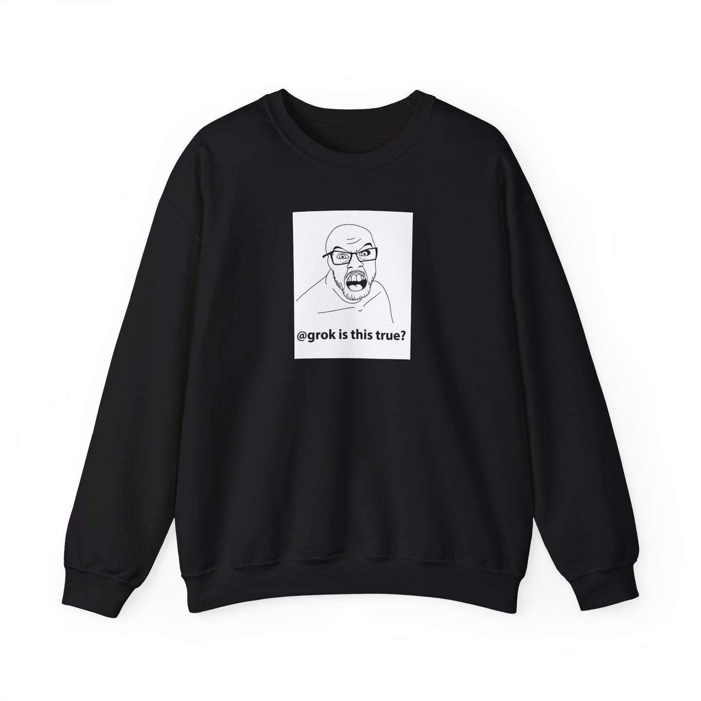 AI Meme Sweatshirt, Grok Meme Sweater, Tech Humor Sweatshirt, Internet Reaction Meme, Funny AI Crewneck, Programmer Meme Sweatshirt