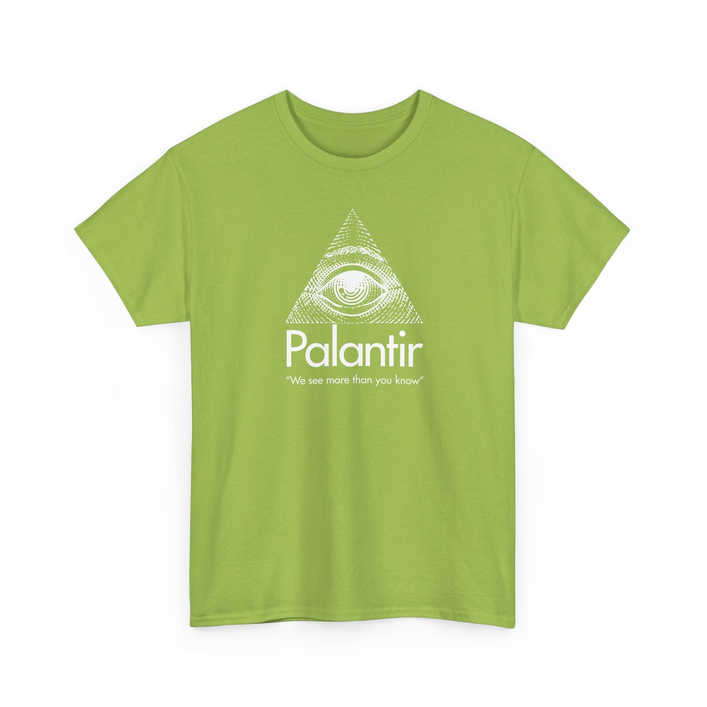Palantir Eye Pyramid T‑Shirt — "We see more than you know" Graphic Tee