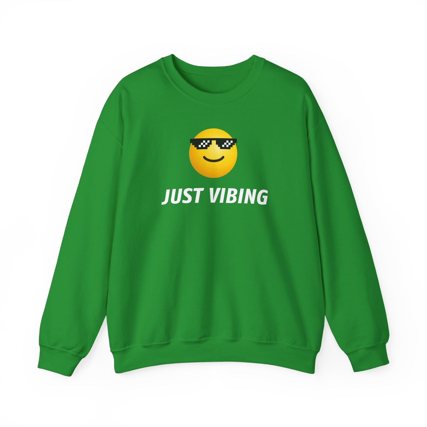 Just Vibing Emoji Sweatshirt - Meme Crewneck