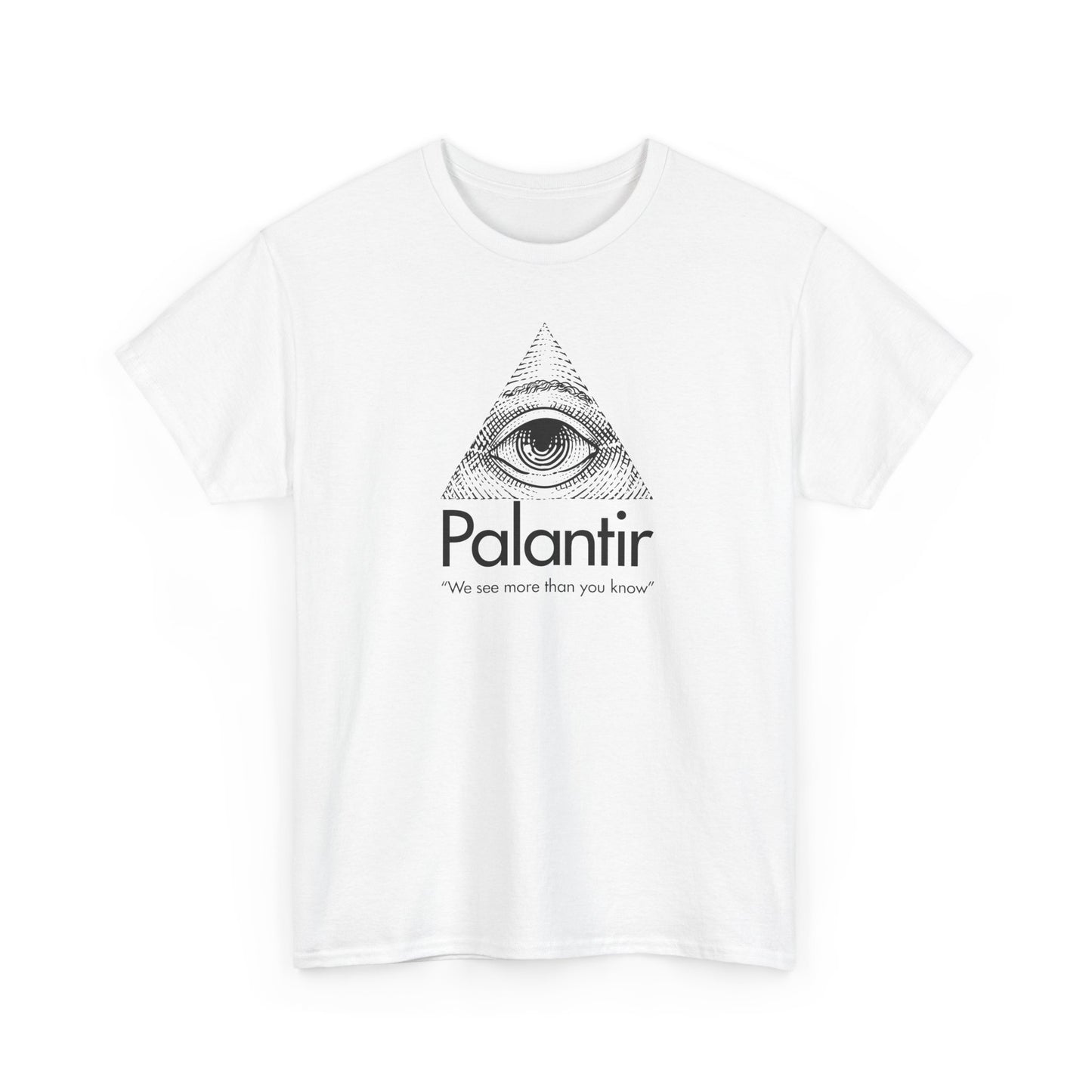 Palantir Eye Pyramid T‑Shirt — "We see more than you know" Graphic Tee