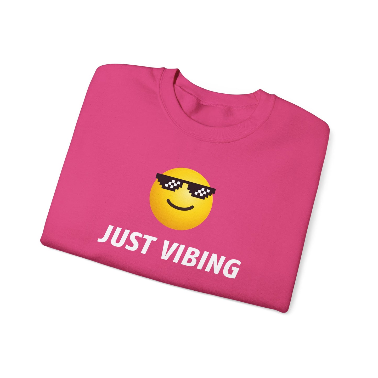 Just Vibing Emoji Sweatshirt - Meme Crewneck