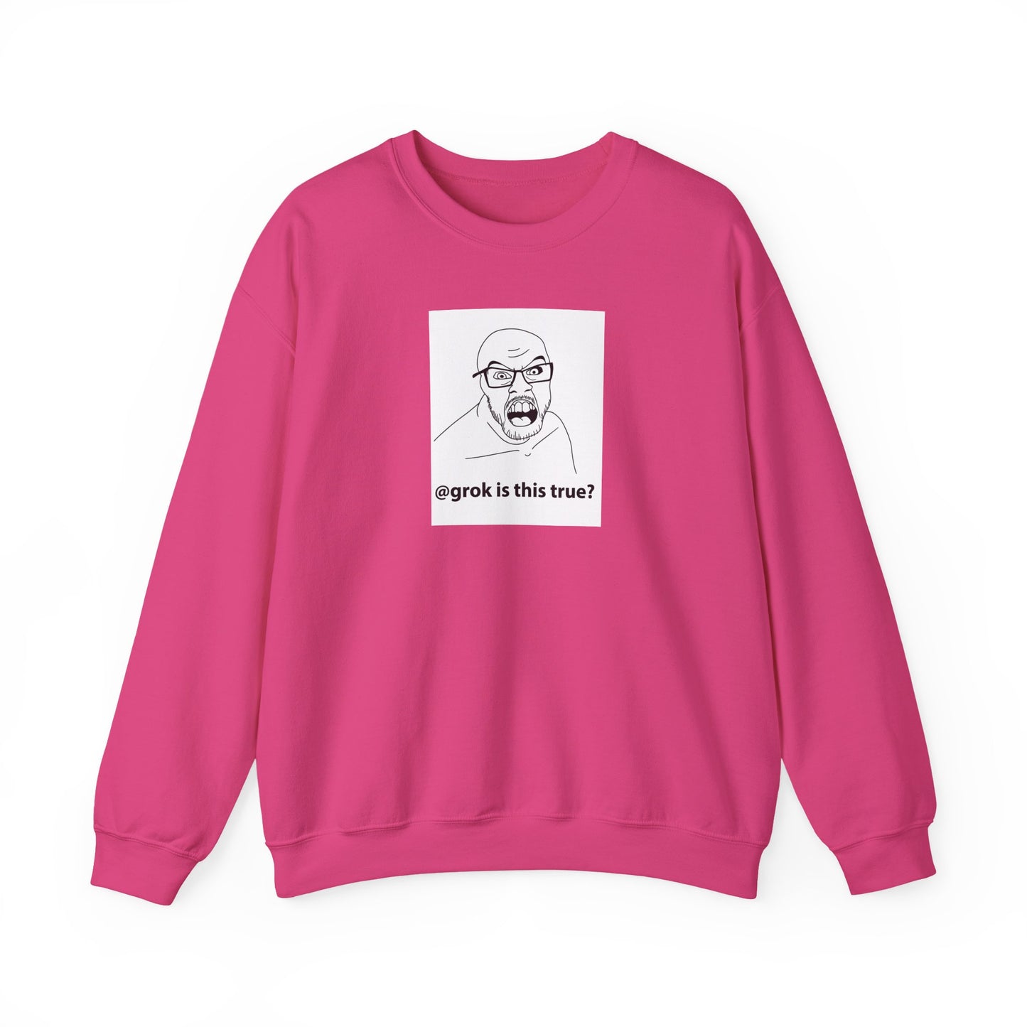 AI Meme Sweatshirt, Grok Meme Sweater, Tech Humor Sweatshirt, Internet Reaction Meme, Funny AI Crewneck, Programmer Meme Sweatshirt