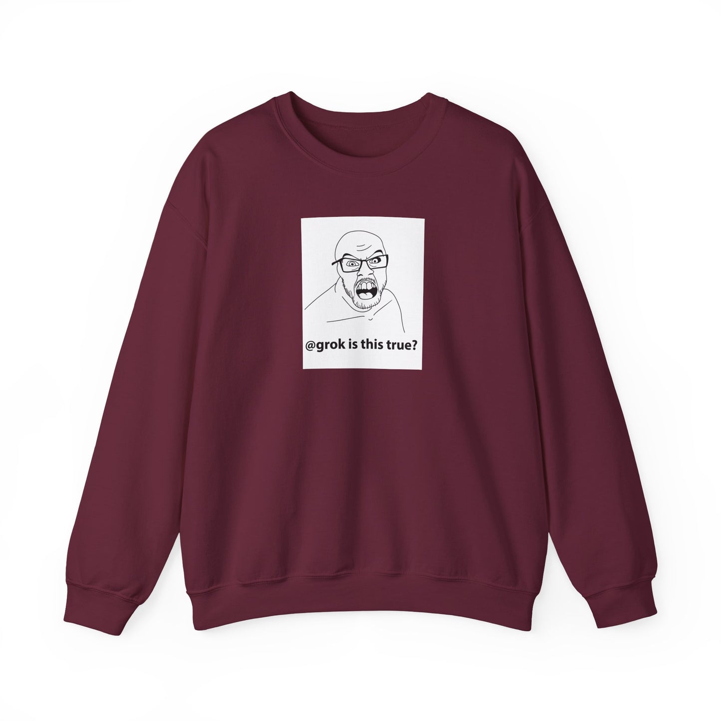 AI Meme Sweatshirt, Grok Meme Sweater, Tech Humor Sweatshirt, Internet Reaction Meme, Funny AI Crewneck, Programmer Meme Sweatshirt