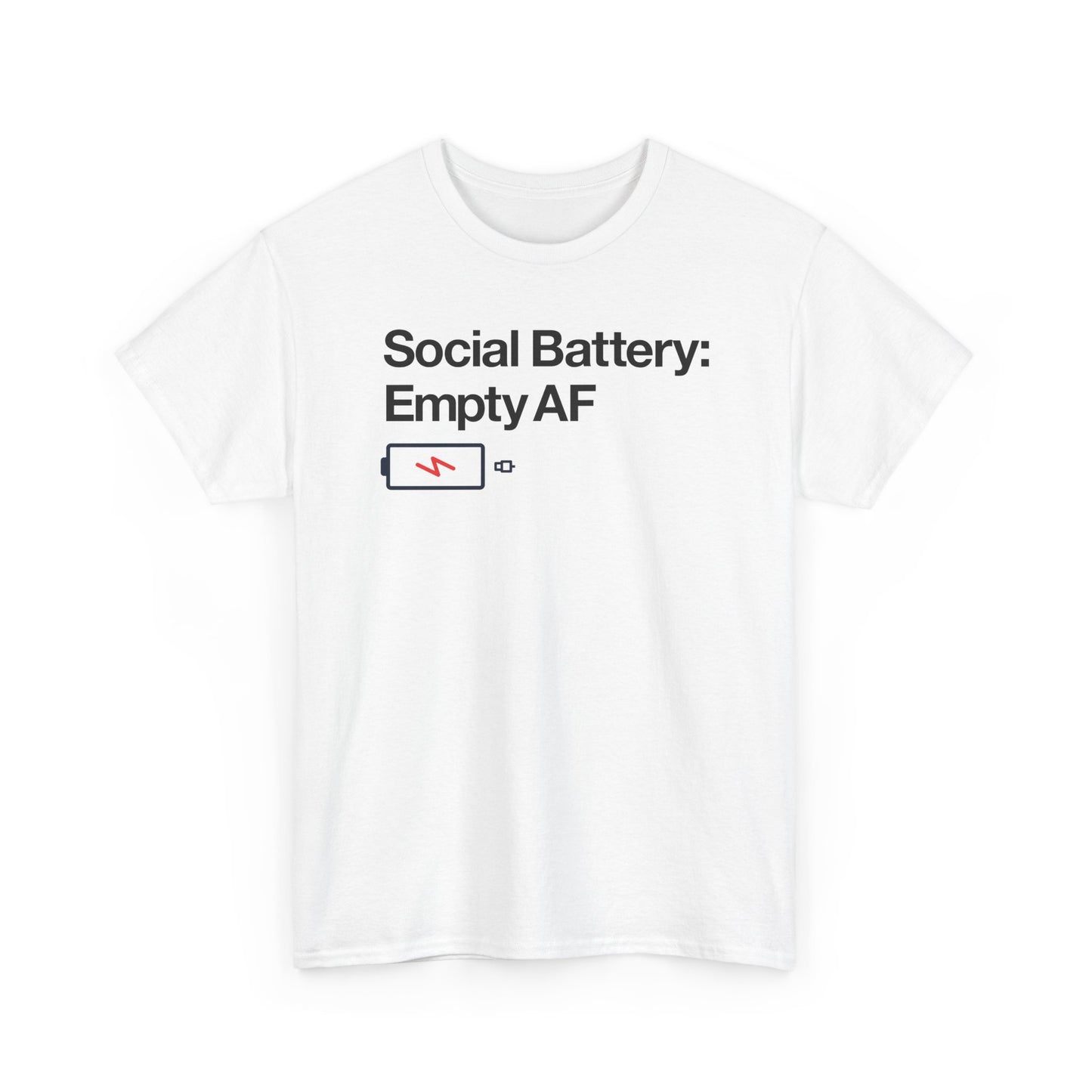 Social Battery - Neurodivergent Graphic T Shirt