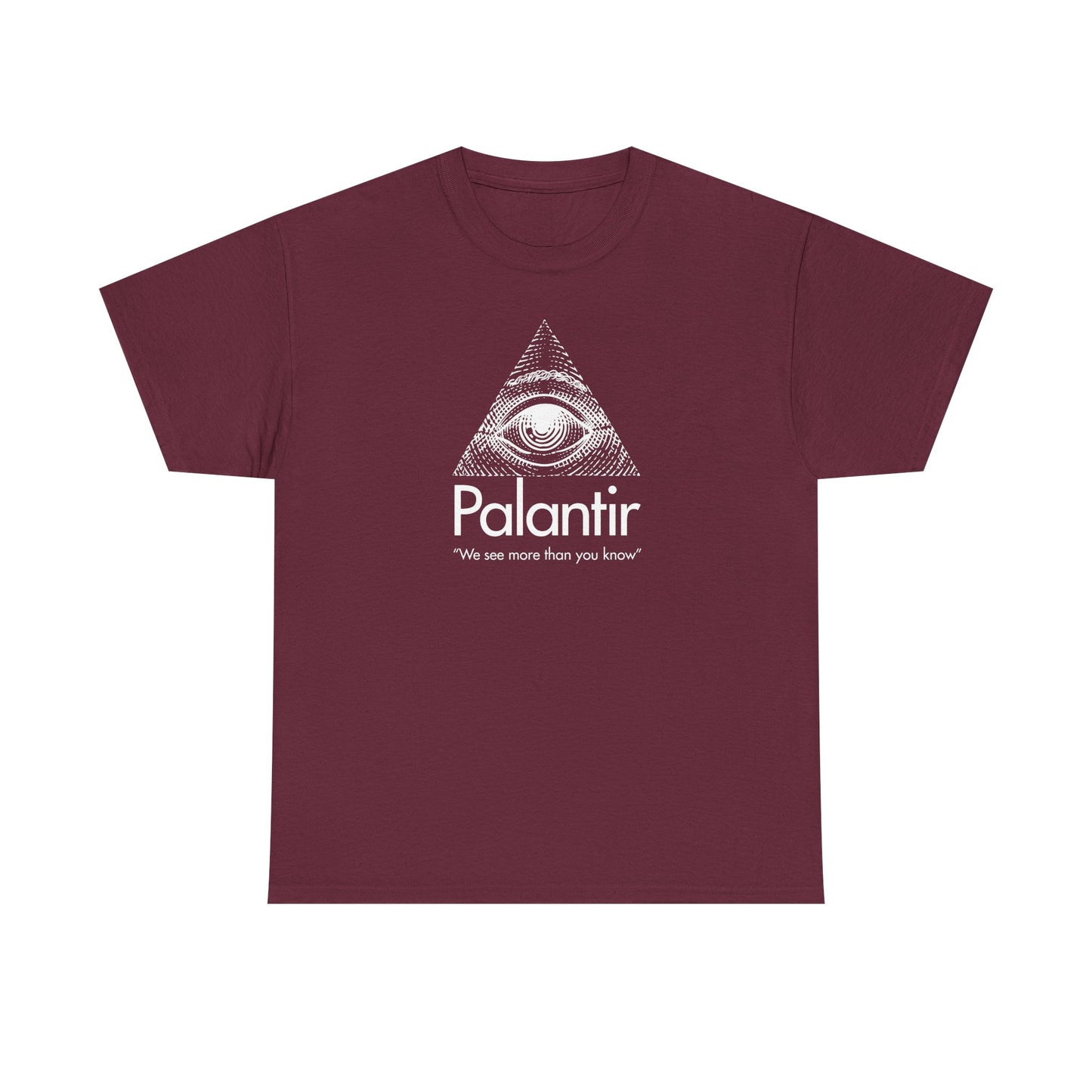 Palantir Eye Pyramid T‑Shirt — "We see more than you know" Graphic Tee