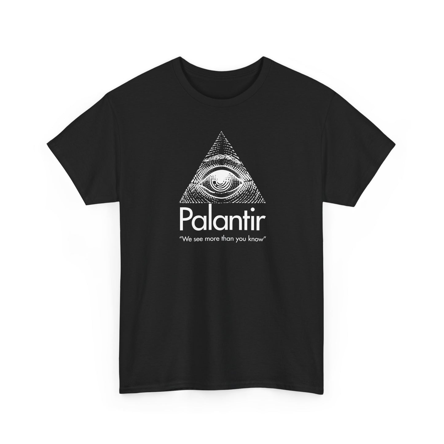 Palantir Eye Pyramid T‑Shirt — "We see more than you know" Graphic Tee