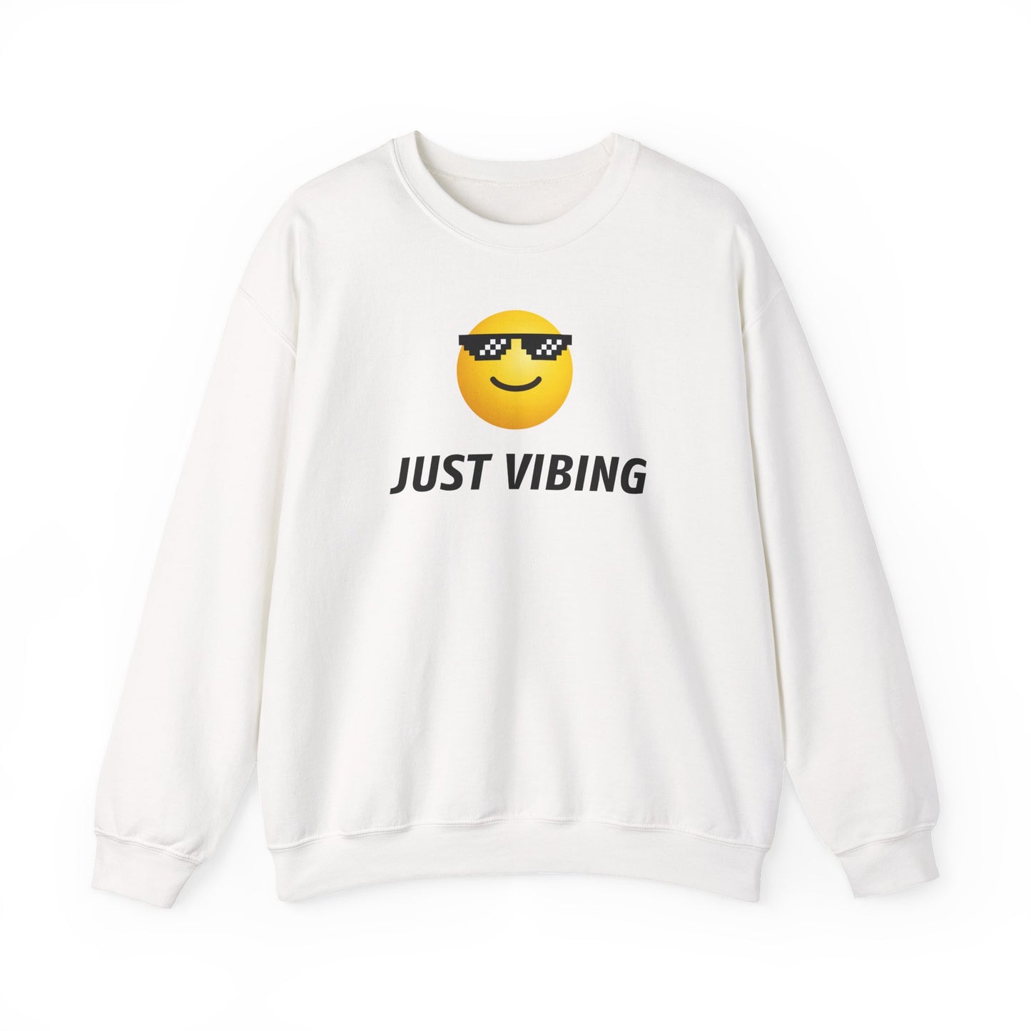 Just Vibing Emoji Sweatshirt - Meme Crewneck