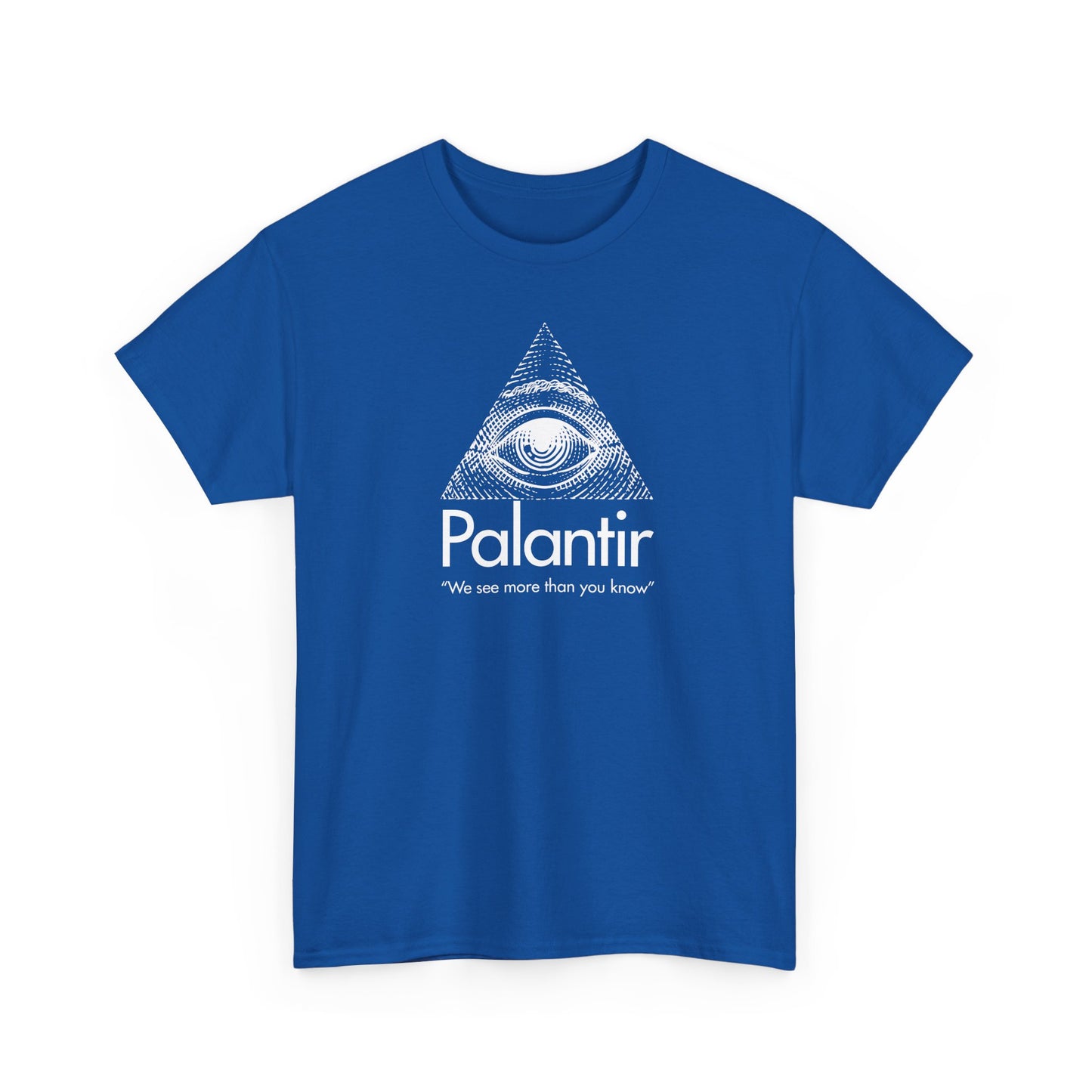 Palantir Eye Pyramid T‑Shirt — "We see more than you know" Graphic Tee