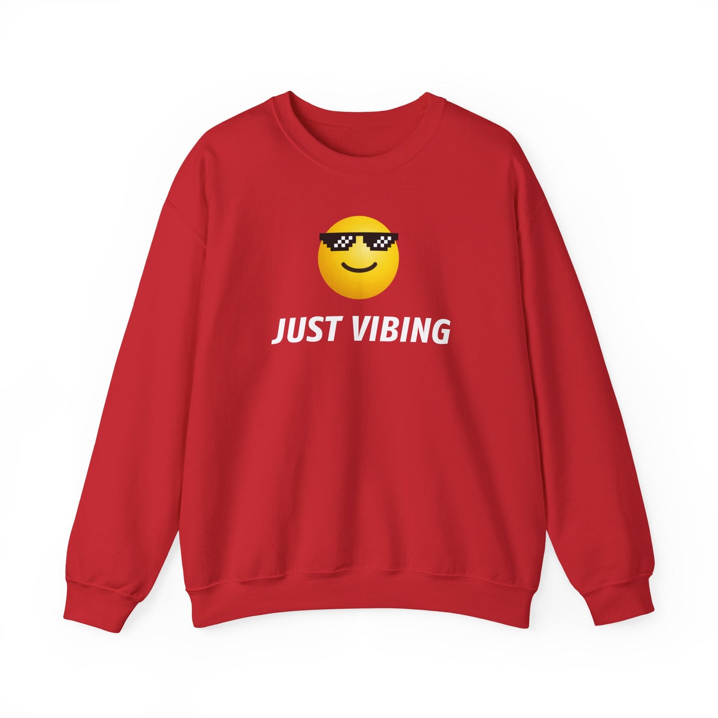 Just Vibing Emoji Sweatshirt - Meme Crewneck