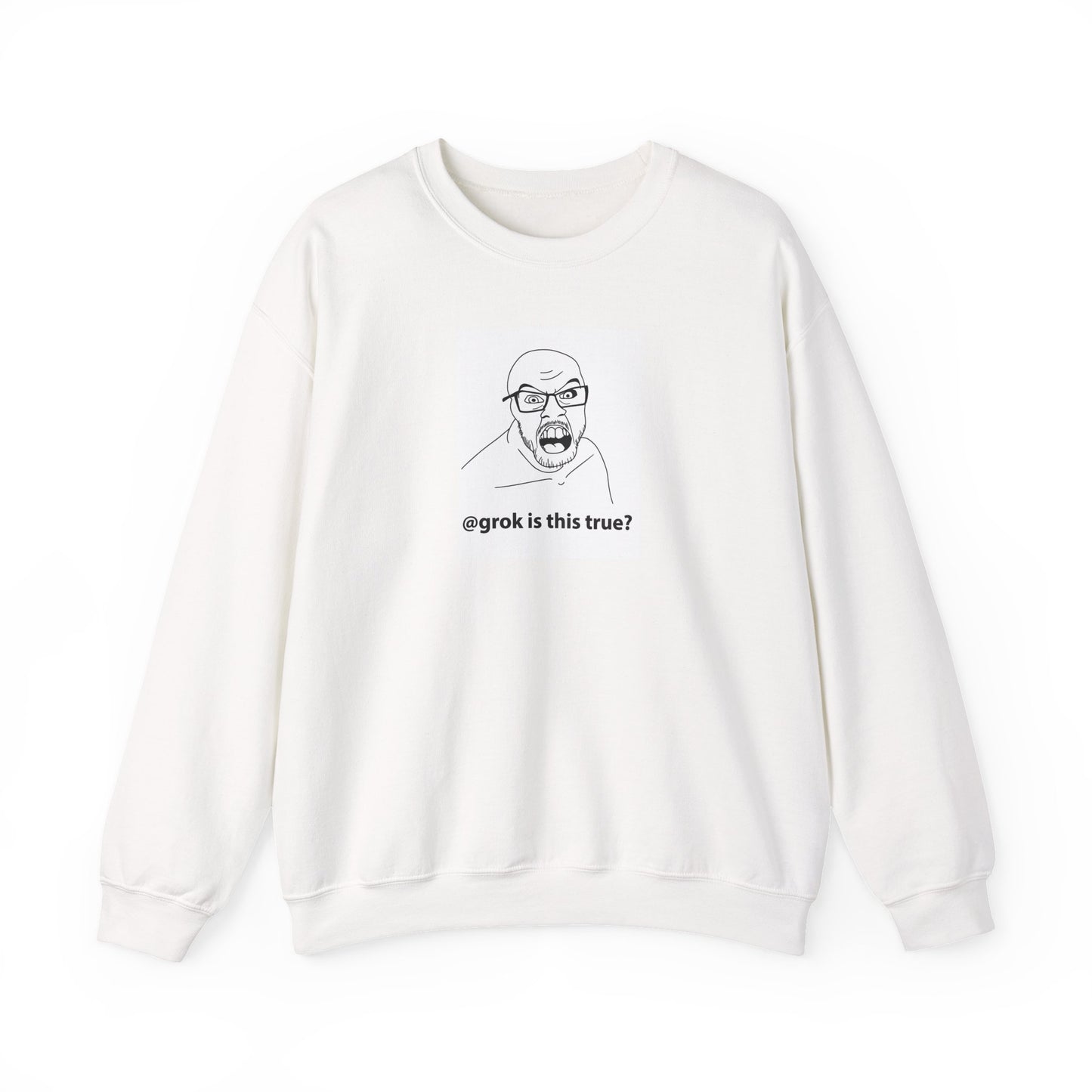 AI Meme Sweatshirt, Grok Meme Sweater, Tech Humor Sweatshirt, Internet Reaction Meme, Funny AI Crewneck, Programmer Meme Sweatshirt