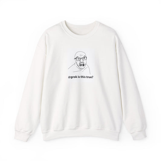 AI Meme Sweatshirt, Grok Meme Sweater, Tech Humor Sweatshirt, Internet Reaction Meme, Funny AI Crewneck, Programmer Meme Sweatshirt