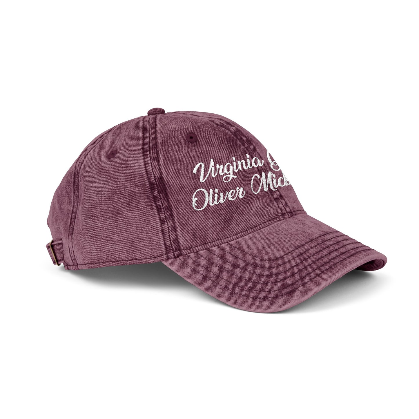 Vintage Embroidered Cap — 'Virginia Classic Oliver Chevrolet' Distressed Hat