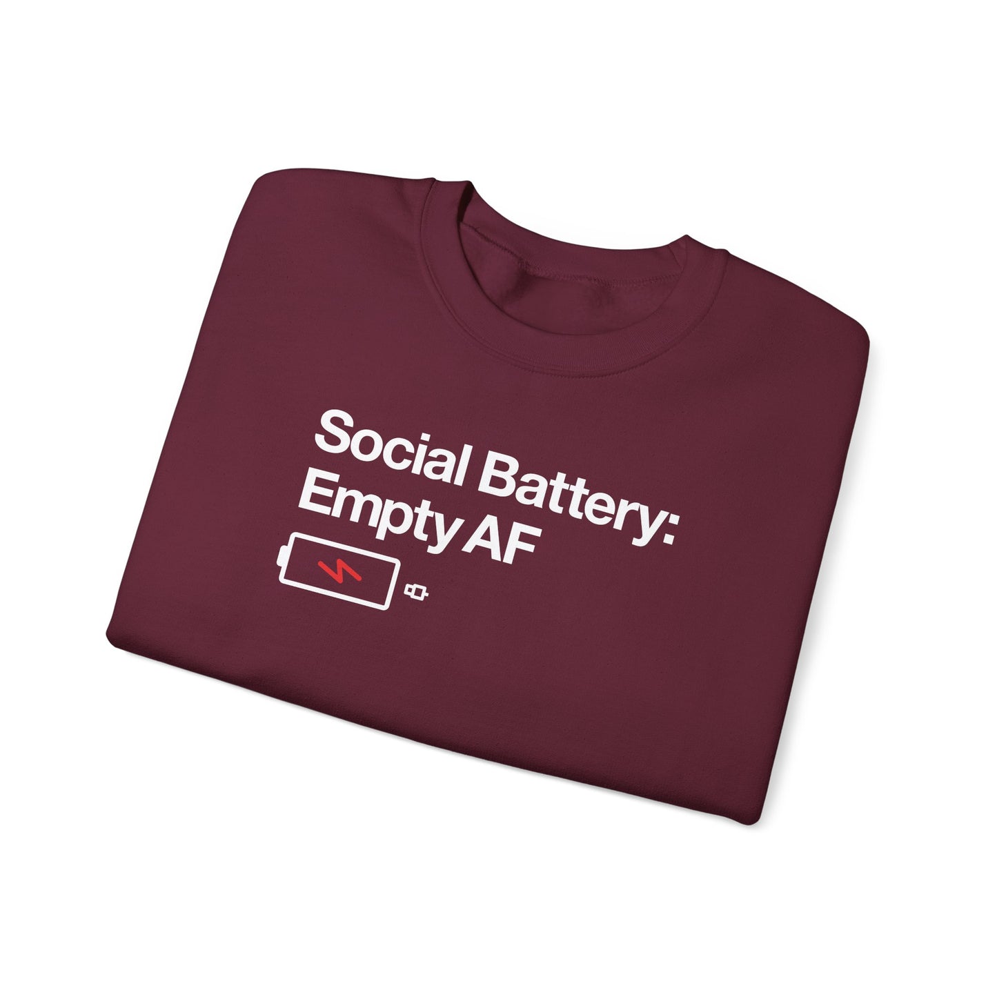 Social Battery Neurodivergent Sweatshirt