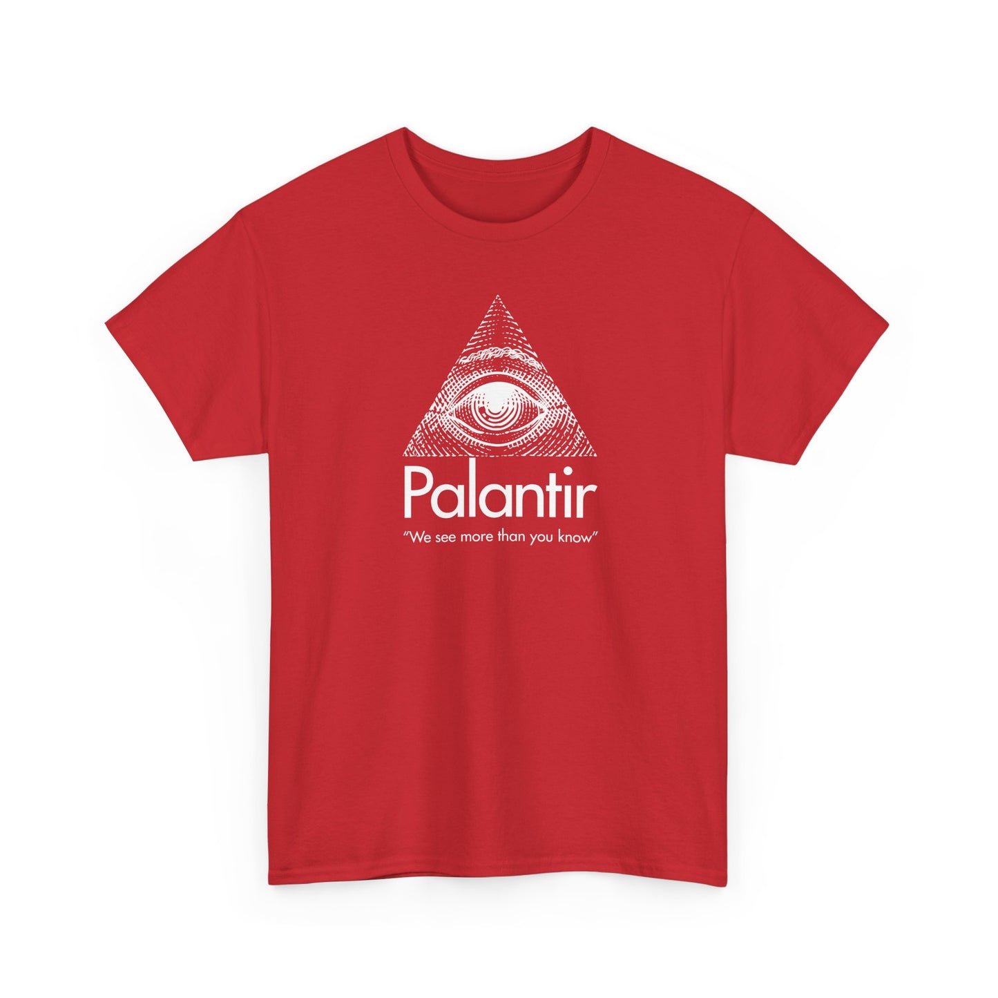 Palantir Eye Pyramid T‑Shirt — "We see more than you know" Graphic Tee