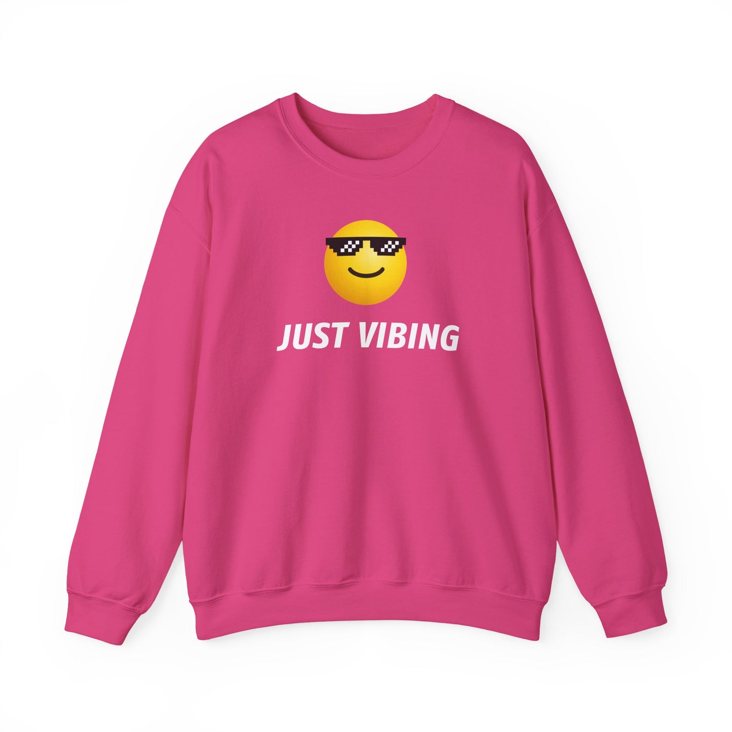 Just Vibing Emoji Sweatshirt - Meme Crewneck