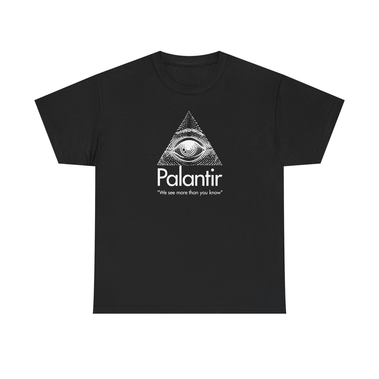 Palantir Eye Pyramid T‑Shirt — "We see more than you know" Graphic Tee