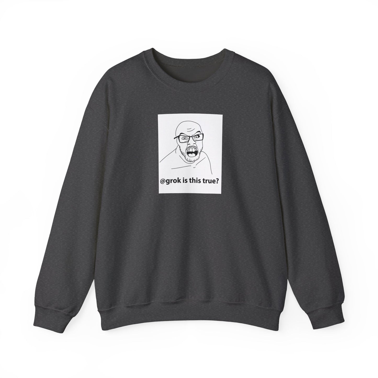 AI Meme Sweatshirt, Grok Meme Sweater, Tech Humor Sweatshirt, Internet Reaction Meme, Funny AI Crewneck, Programmer Meme Sweatshirt