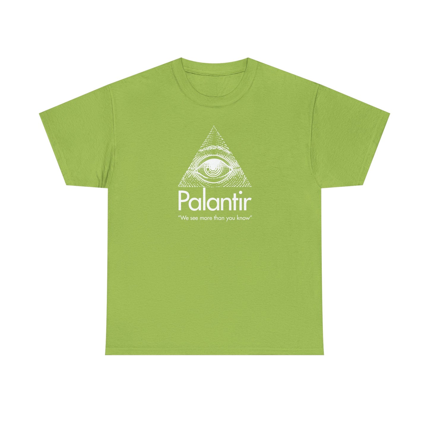Palantir Eye Pyramid T‑Shirt — "We see more than you know" Graphic Tee