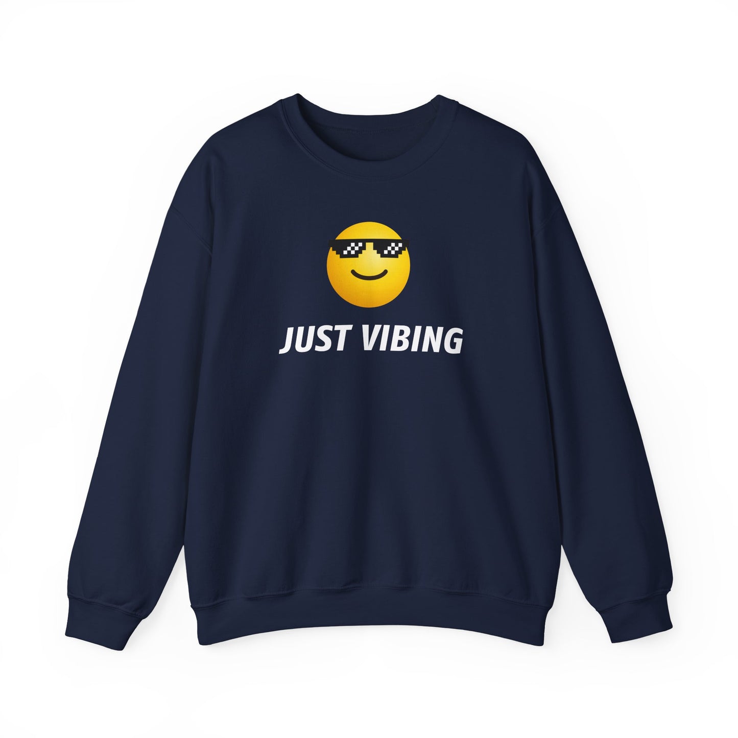 Just Vibing Emoji Sweatshirt - Meme Crewneck
