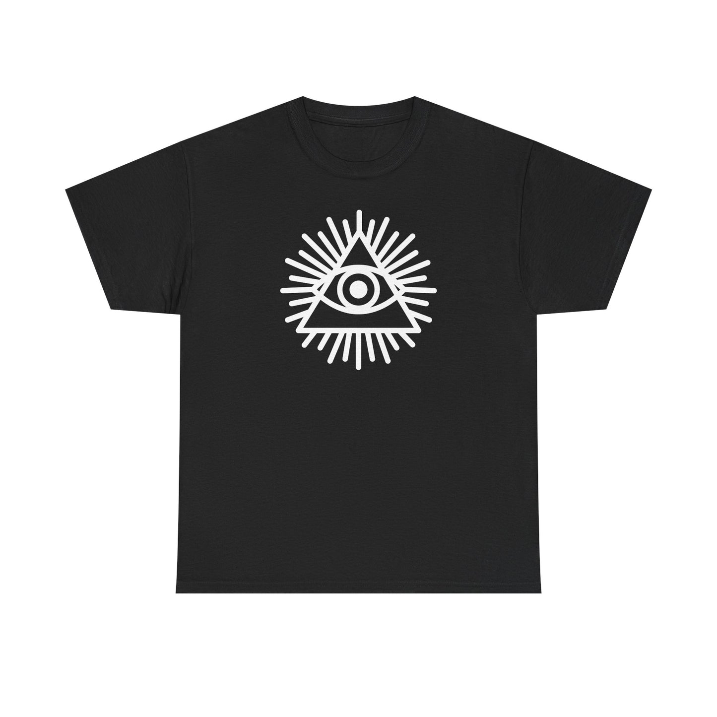 All-Seeing Eye Illuminati Tee - Mystical Triangle Graphic T-Shirt