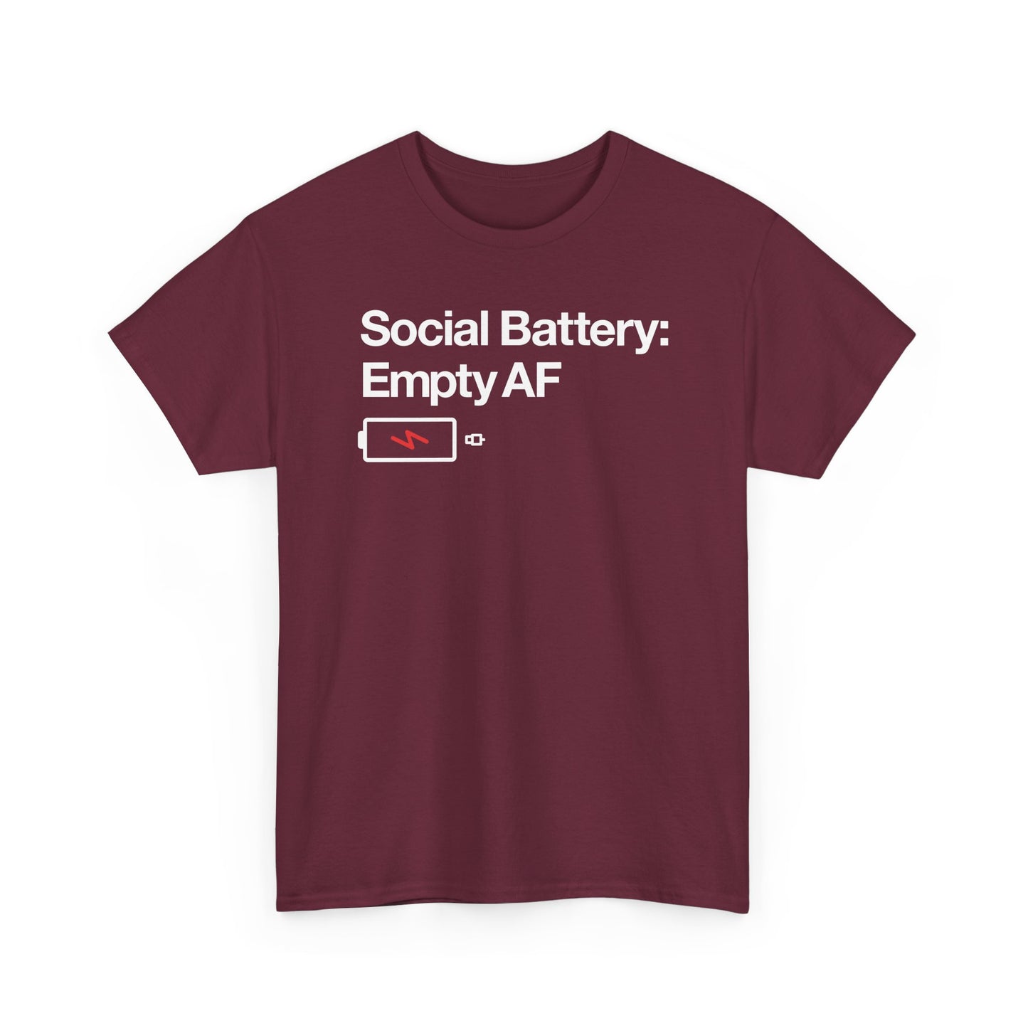 Social Battery - Neurodivergent Graphic T Shirt