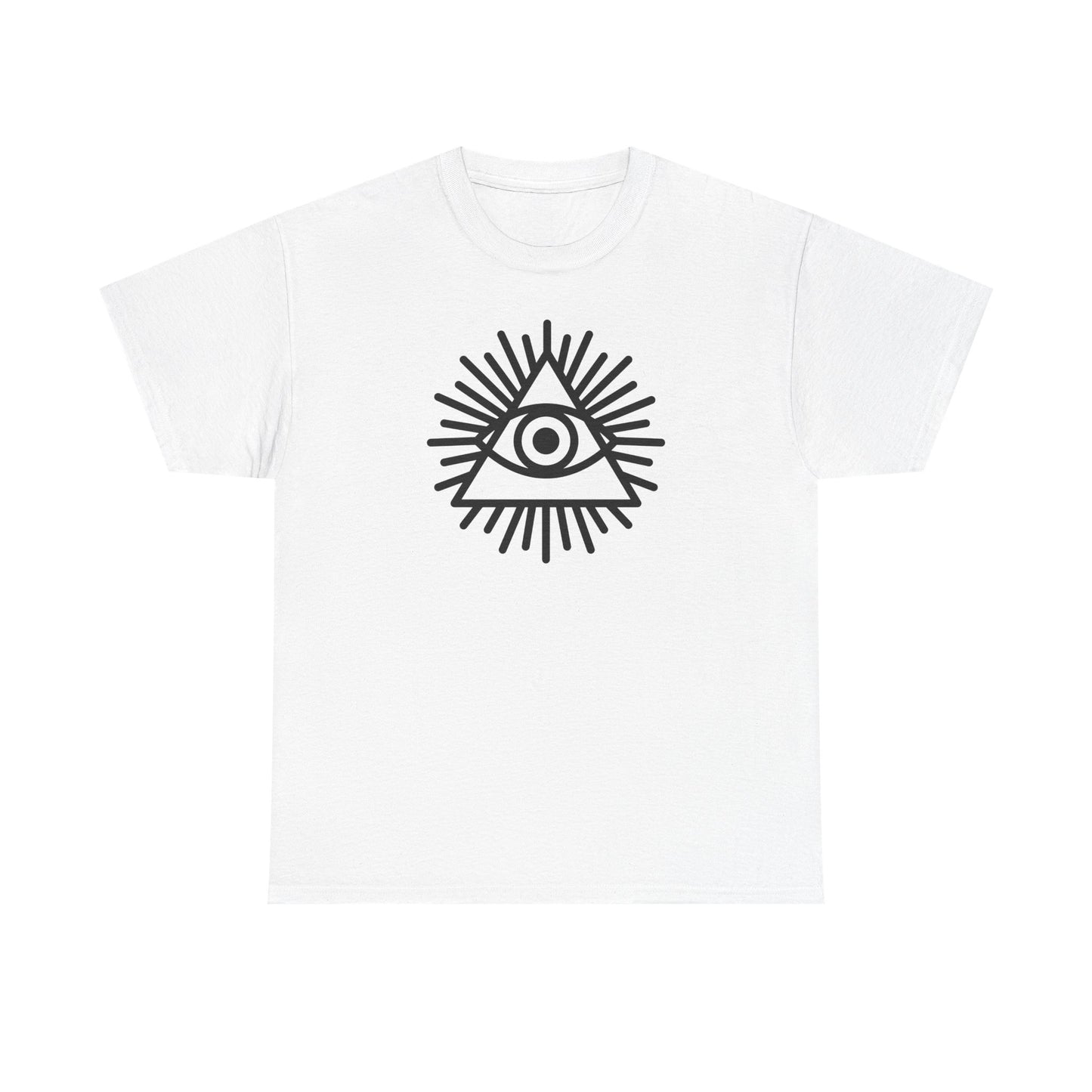 All-Seeing Eye Illuminati Tee - Mystical Triangle Graphic T-Shirt