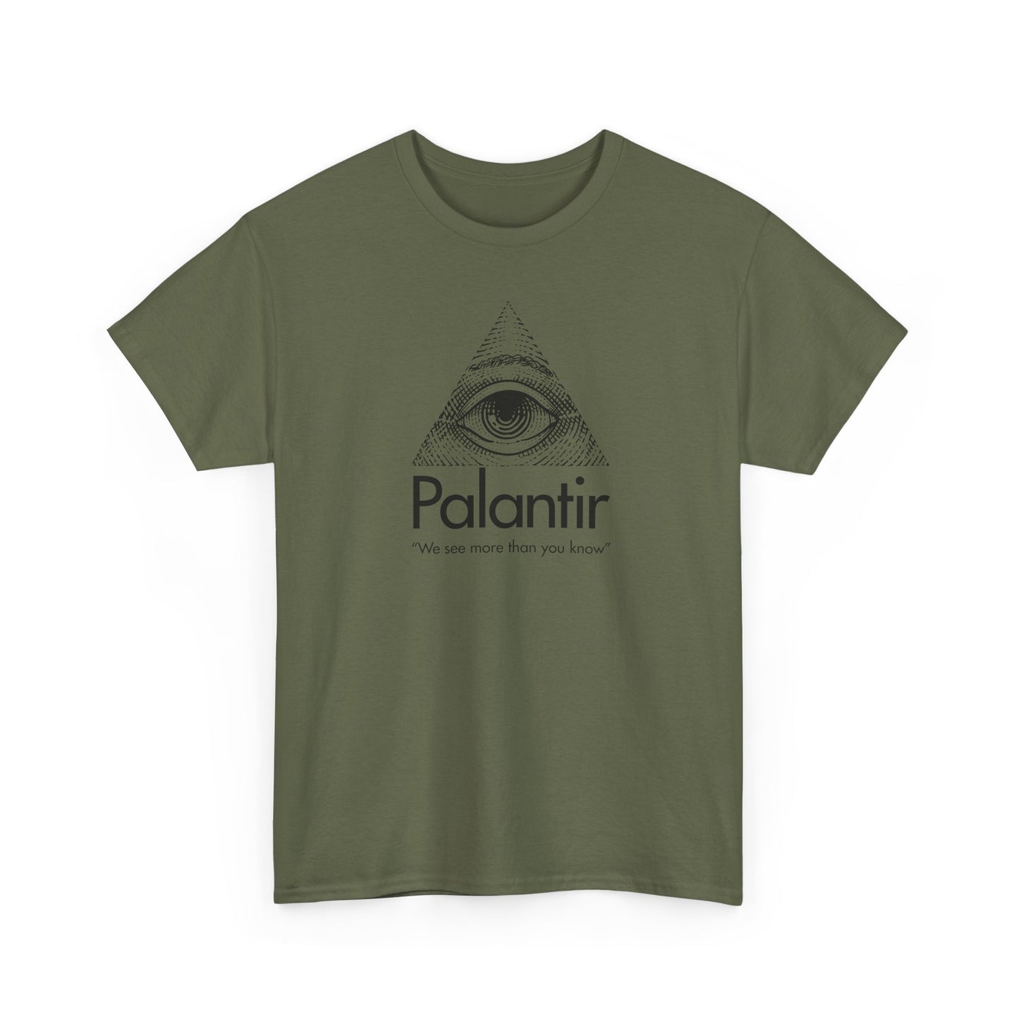 Palantir Eye Pyramid T‑Shirt — "We see more than you know" Graphic Tee